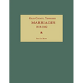 Giles County, Tennessee, Marriages 1818-1862 - Paperback