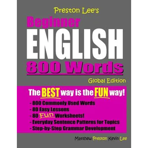 Preston Lee's Beginner English 800 Words Global Edition - Paperback