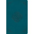 ESV Thinline Bible, Red Letter (Trutone, Deep Teal, Rotunda Design) - Imitation Leather