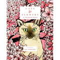 Cats & Flowers: A Coloring Book - Paperback