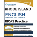 Rhode Island Comprehensive Assessment System Test Prep: Grade 3 English Language Arts Literacy (ELA) Practice Workbook and Full-length Online Assessme - Paperback