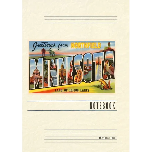 Vintage Lined Notebook Greetings from Northfield, Minnesota - Paperback
