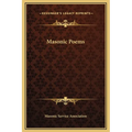 Masonic Poems - Hardcover