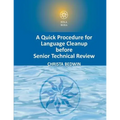A Quick Procedure For Language Cleanup before Senior Technical Review - Paperback
