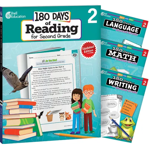 180 Days(tm) Reading, Math, Writing, & Language for Grade 2: 4-Book Set: Practice, Assess, Diagnose - Paperback