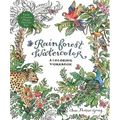 Rainforest Watercolor: A Coloring Workbook - Paperback
