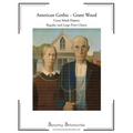 American Gothic Cross Stitch Pattern - Grant Wood: Regular and Large Print Cross Stitch Pattern - Paperback