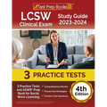 LCSW Clinical Exam Study Guide 2023 - 2024: 3 Practice Tests and ASWB Prep Book for Social Work Licensing [4th Edition] - Paperback