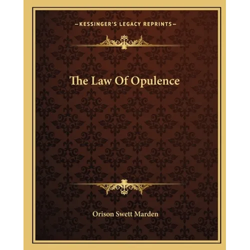 The Law Of Opulence - Paperback