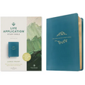 NLT Life Application Study Bible, Third Edition, Large Print (Leatherlike, Teal Blue) - Imitation Leather