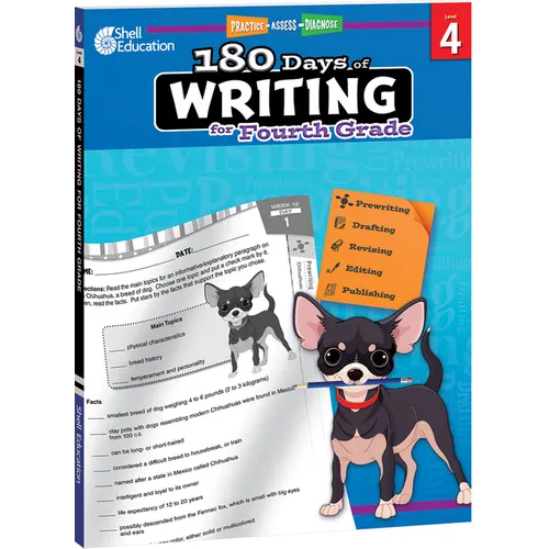 180 Days(tm) Writing for Fourth Grade: Practice, Assess, Diagnose - Paperback