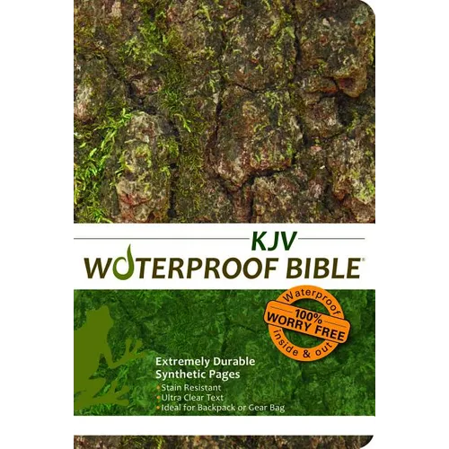 Waterproof Bible-KJV-Tree Bark - Paperback