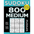 Sudoku Book 800 Medium Puzzles: Sudoku Puzzle Book With Only One Level of Difficulty - Paperback