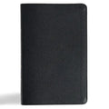 CSB Thinline Bible, Anglicised Edition, Black Genuine Leather - Leather