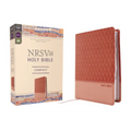 Nrsvue, Holy Bible, Compact, Leathersoft, Peach, Comfort Print - Imitation Leather