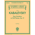Easy Variations on Folk Themes, Op. 51: Schirmer Library of Classics Volume 2060 - Paperback