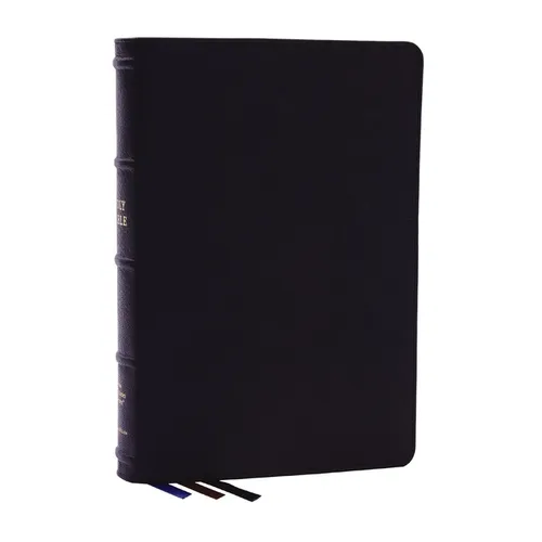 Nkjv, Large Print Thinline Reference Bible, Blue Letter, MacLaren Series, Genuine Leather, Black, Thumb Indexed, Comfort Print: Holy Bible, New King J - Leather