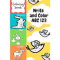 Write and Color ABC 123: Teach Letters and Numbers Easily. - Paperback