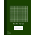 Cross Stitch Graph Paper: 14 Lines Per Inch, Graph Paper for Embroidery and Needlework, 8.5''x11'', 100 Sheets, Green Cover - Paperback