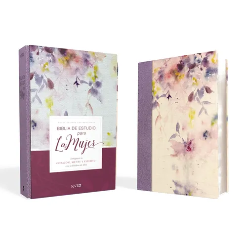 Biblia de Estudio Para La Mujer Nvi, Leathersoft/Tela Lila - Leather