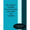 Mr. Popper's Penguins Novel Literature Unit Study and Lapbook - Paperback