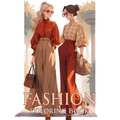 Fashion coloring book: Dive into trendy weeks with 50 designs of stylish outfits and chic dresses in this colouring pages for adults, teen gi - Paperback