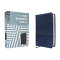 Niv, Student Bible, Personal Size, Leathersoft, Navy, Comfort Print - Imitation Leather