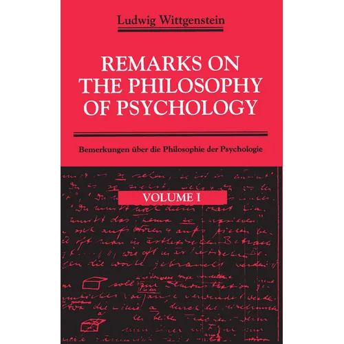Remarks on the Philosophy of Psychology, Volume 1 - Paperback