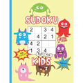 Sudoku For Kids Ages 4-8: Sudoku With Cute Monster Books For Kids, 4x4 Sudoku For Toddlers Kindergarten Preschool, Learn Numbers 1-4 - Paperback