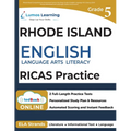 Rhode Island Comprehensive Assessment System Test Prep: Grade 5 English Language Arts Literacy (ELA) Practice Workbook and Full-length Online Assessme - Paperback