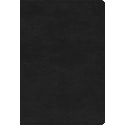 ESV Large Print Compact Bible, Red Letter (Trutone, Black) - Imitation Leather
