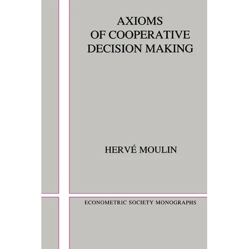Axioms of Cooperative Decision Making - Paperback