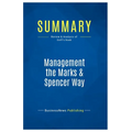 Summary: Management the Marks & Spencer Way: Review and Analysis of Sieff's Book - Paperback