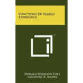 Functions of Varied Experience - Hardcover
