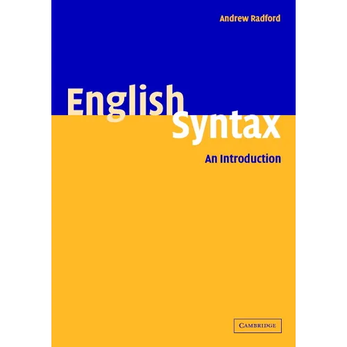 English Syntax: An Introduction - Paperback