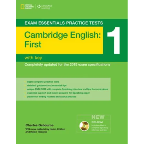 Exam Essentials: Cambridge First Practice Tests 1 W/Key + DVD-ROM - Paperback