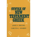 Syntax of New Testament Greek - Paperback