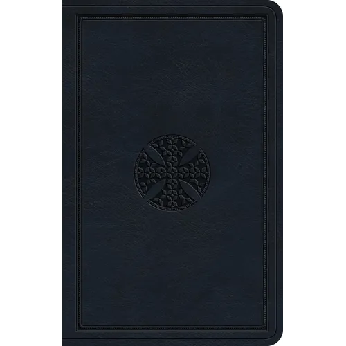 ESV Premium Gift Bible (Trutone, Navy, Mosaic Cross Design) - Imitation Leather