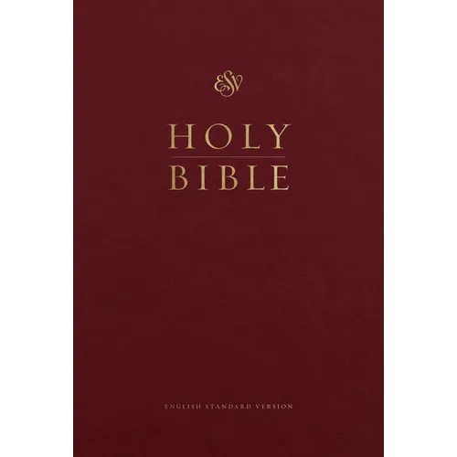 ESV Pew and Worship Bible, Large Print (Burgundy) - Hardcover