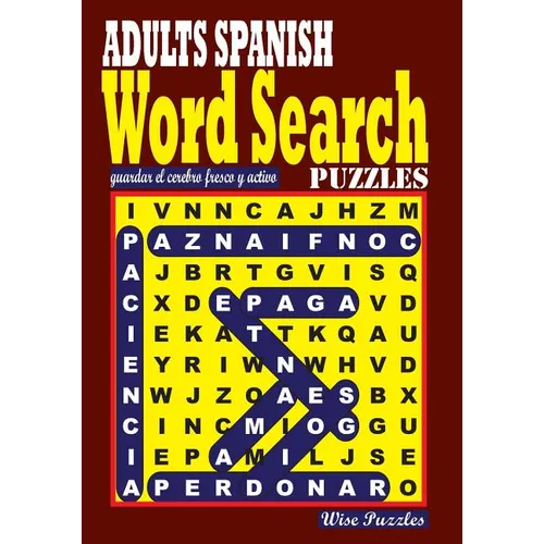 ADULTS SPANISH Word Search Puzzles - Paperback