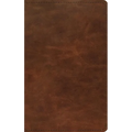 ESV Thinline Bible, Red Letter (Full Grain Leather, Saddle Brown) - Leather