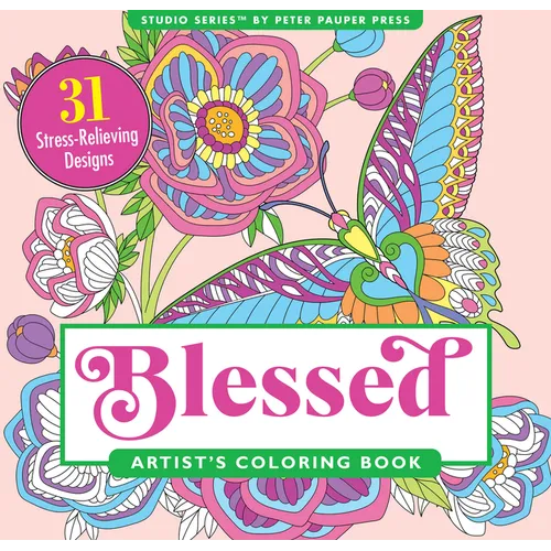 Blessed Adult Coloring Book (31 Stress-Relieving Designs) - Paperback