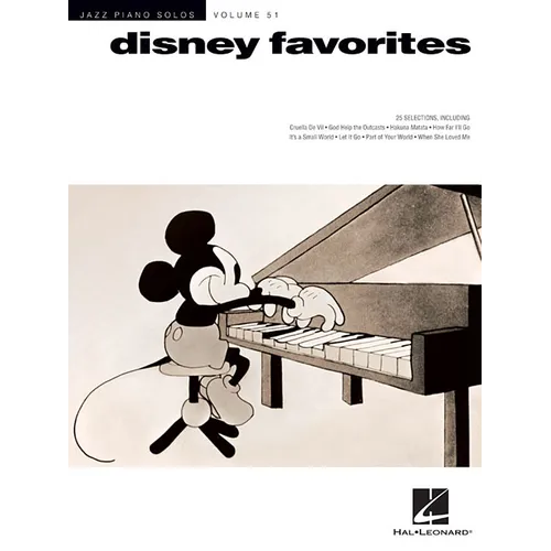 Disney Favorites: Jazz Piano Solos Series Volume 51 - Paperback