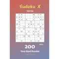 Sudoku X 12x12 - 200 Very Hard Puzzles vol.4 - Paperback
