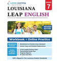 LEAP Test Prep: Grade 7 English Language Arts Literacy (ELA) Practice Workbook and Full-length Online Assessments: LEAP Study Guide - Paperback
