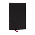 Kjv, Personal Size New Testament, Black Genuine Leather, Red Letter, Comfort Print - Leather