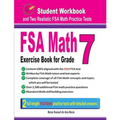 FSA Math Exercise Book for Grade 7: Student Workbook and Two Realistic FSA Math Tests - Paperback