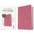 NLT Premium Value Compact Bible, Filament Enabled (Leatherlike, Pink Rose) - Imitation Leather