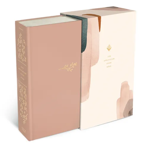 NLT Life Application Study Bible, Third Edition (Hardcover Cloth, Soft Pink, Red Letter) - Hardcover