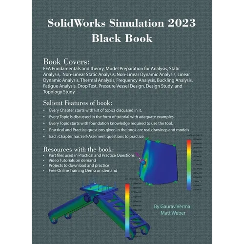 SolidWorks Simulation 2023 Black Book - Hardcover
